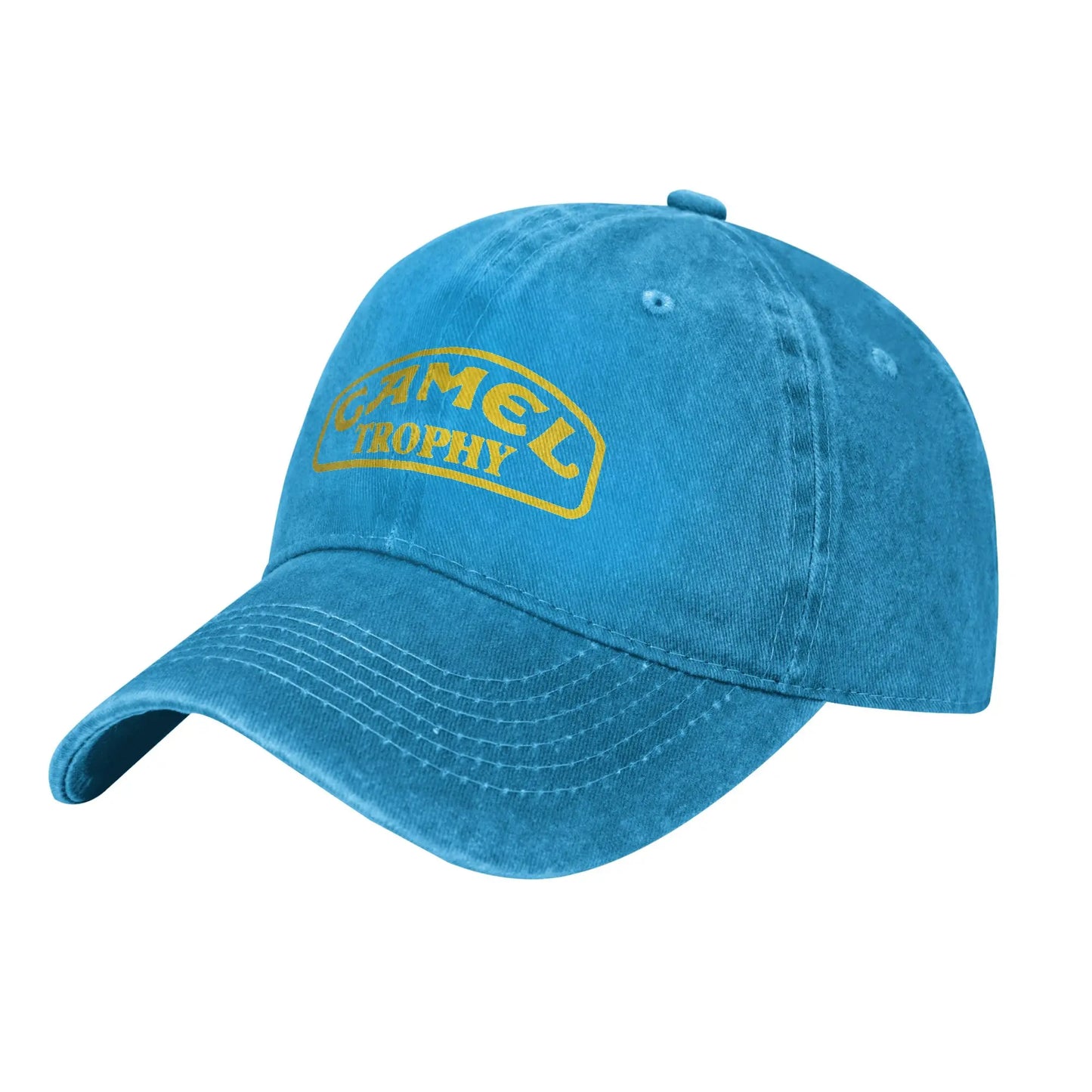 Camel Trophy Distressed Denim Baseball Cap