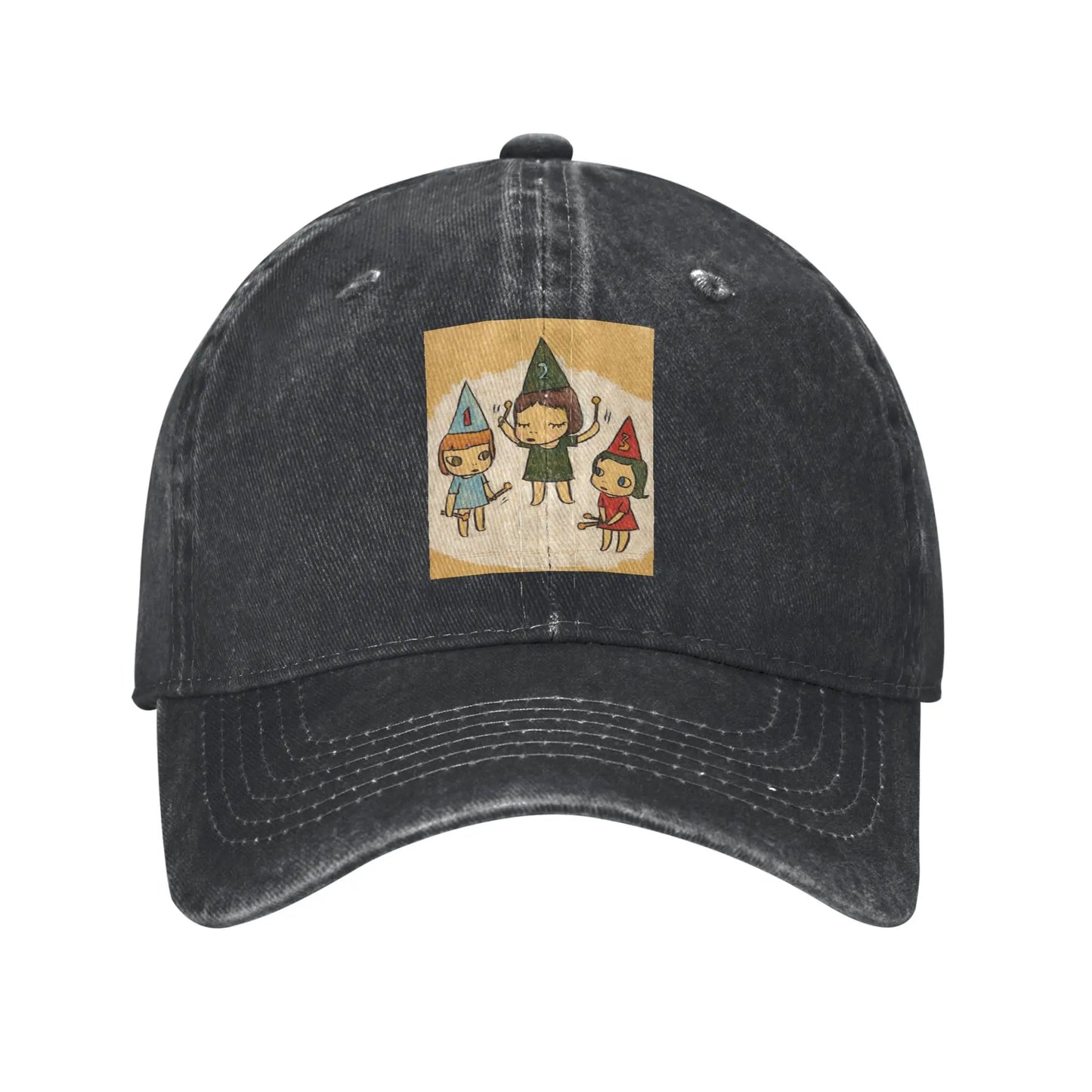 Yoshitomo Nara Funny Denim Baseball Cap