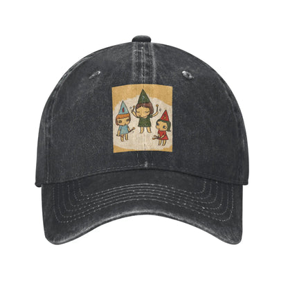 Yoshitomo Nara Funny Denim Baseball Cap