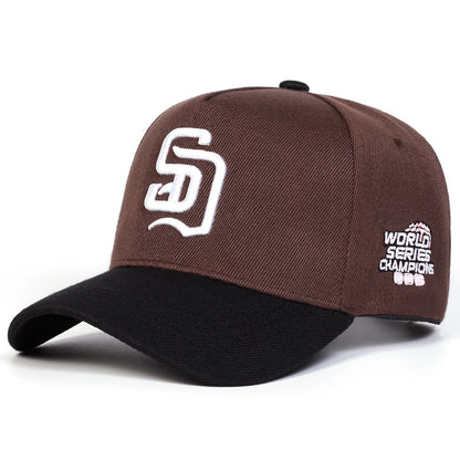 SD Letter Embroidered Adjustable Baseball Cap