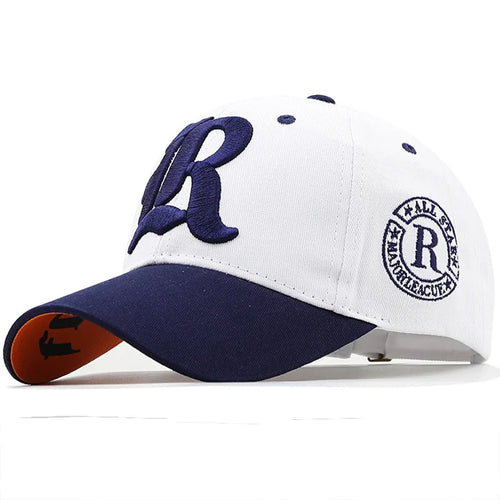 Summer Fishing Embroidered Letter Sun Baseball Cap
