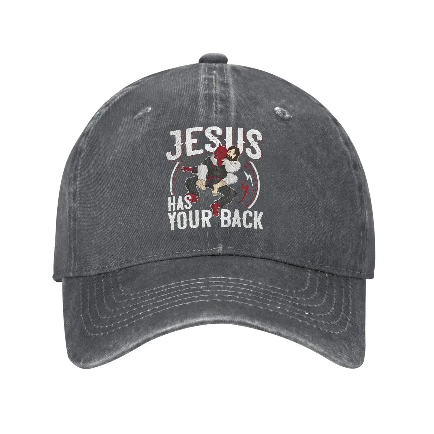 Jesus Has Your Back Jiu Jitsu Baseball Cap