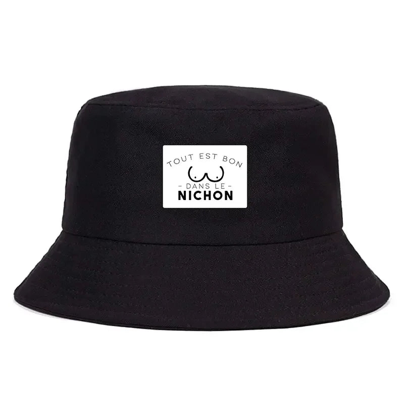 Tout Est Bon Reversible Print Bucket Hat