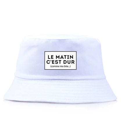 Funny French Quote Reversible Bucket Hat