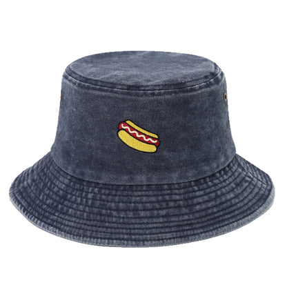 American Retro Washed Hot Dog Bucket Hat