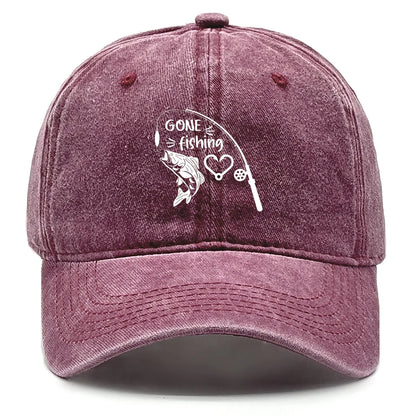 Fishing Skulls Washed Cotton Snapback Caps