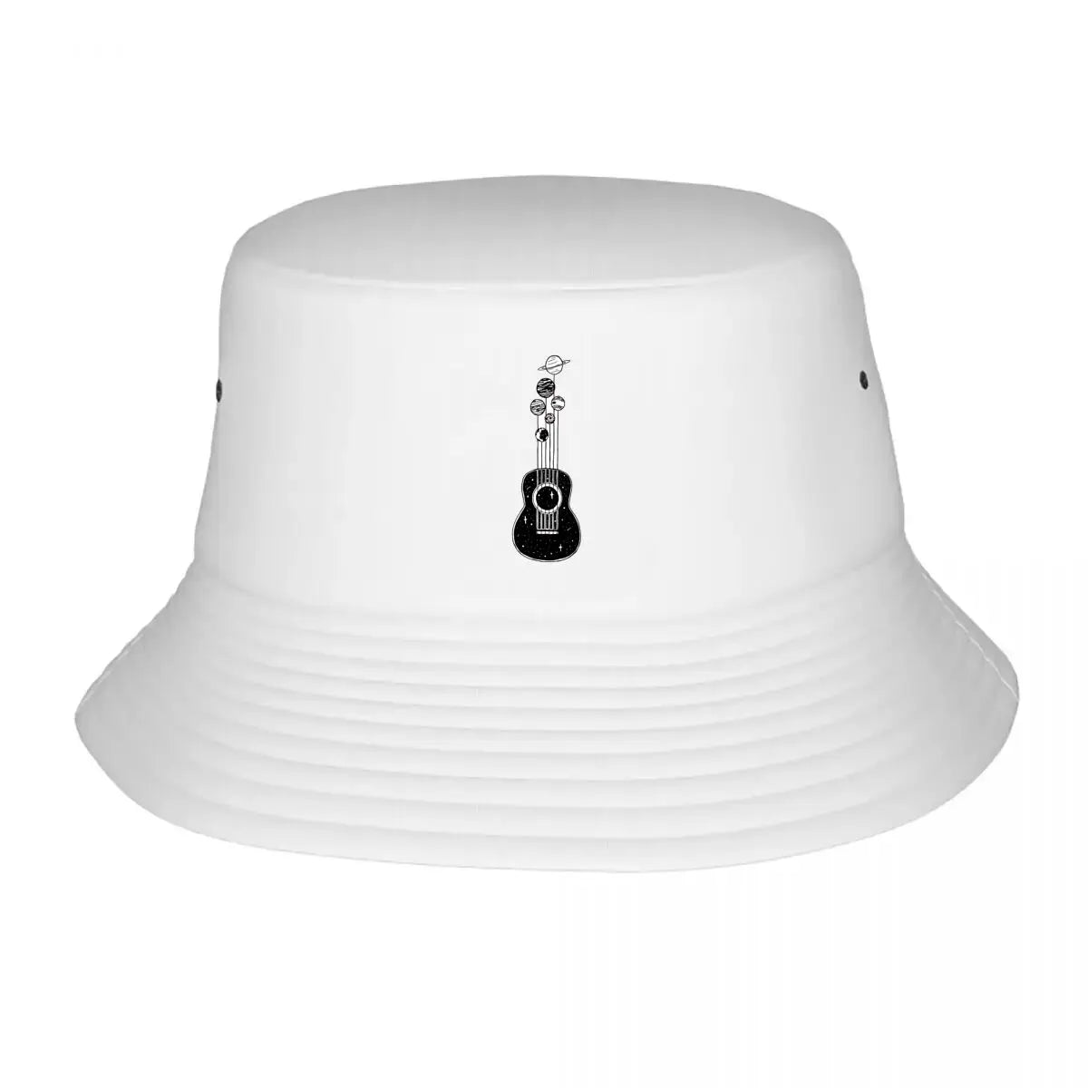 Cosmic Guitar Planets Line Art Winter Bucket Hat