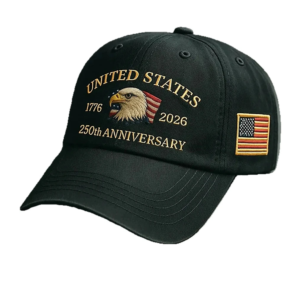 USA 250th Anniversary Eagle Baseball Cap