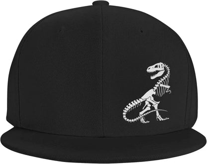 Dinosaur Skeleton T Rex Graphic Snapback Cap