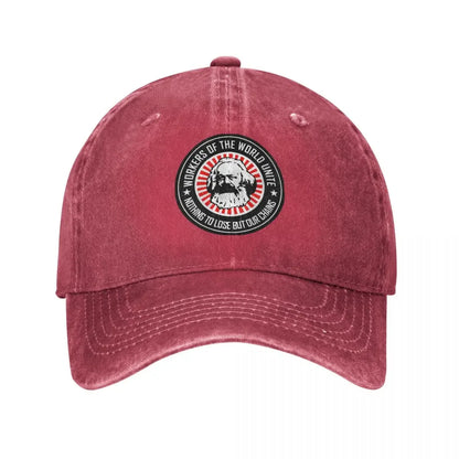 Workers Unite Karl Marx Baseball Cap