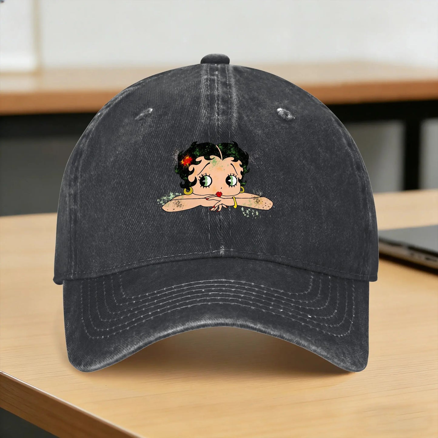 Cartoon Betty Boops Washed Y2K Baseball Cap