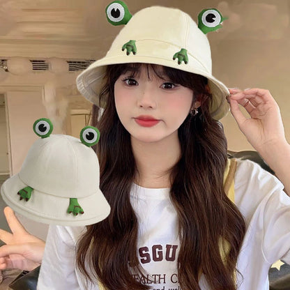 Kawaii Frog Bucket Hat