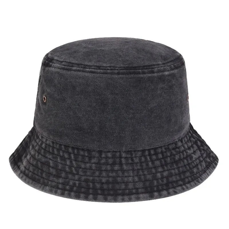 Unisex Light Board Washed Personality Bucket Hats
