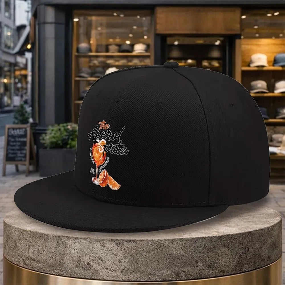 Aperol Spritz Cocktail Print Snapback Cap