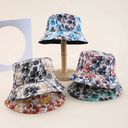Floral Wide Brim Bucket Hat