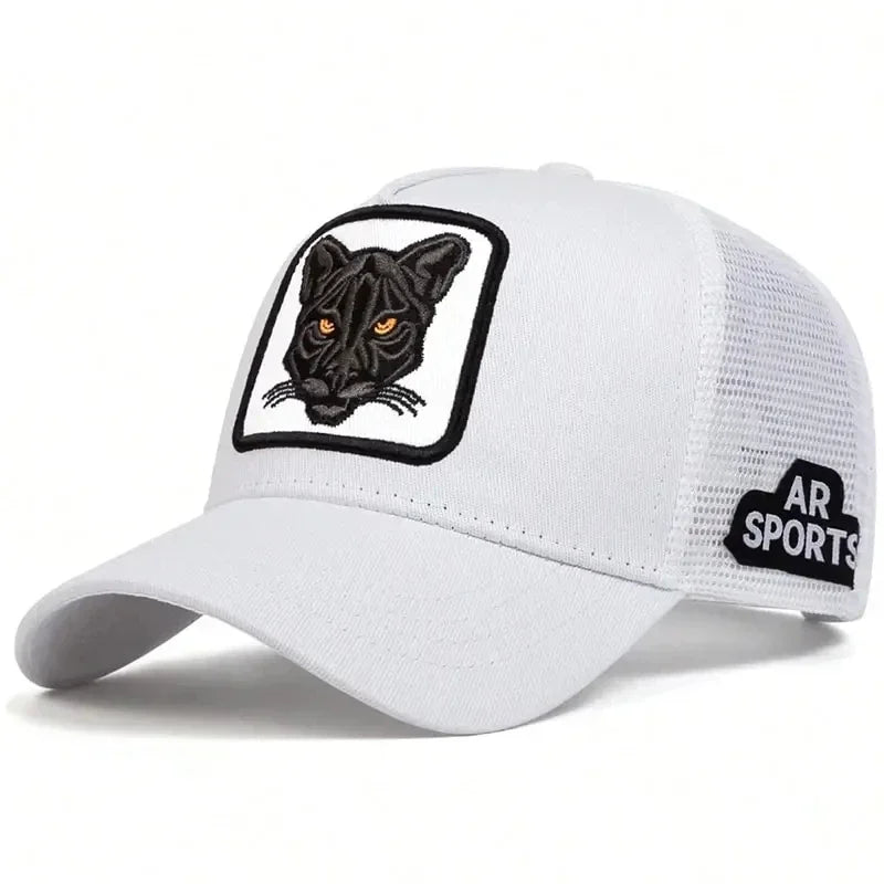 Animal Embroidered Rooster Mesh Baseball Cap