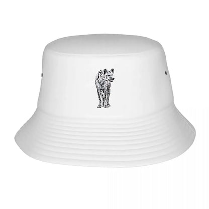 Surreal Multi Legged Hyena Graphic Print Winter Bucket Hat