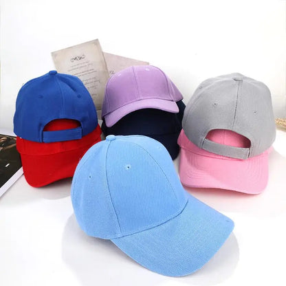 Fashion Candy Color Kids Baseball Cap Sun Protection Boy Girls Hat