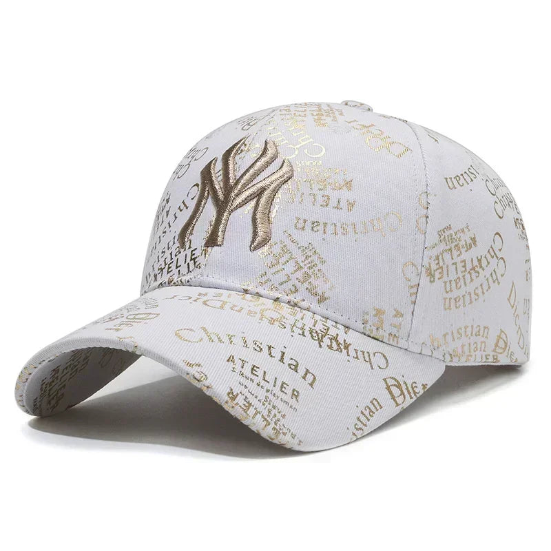 Full Print Letters Embroidery Fashion Baseball Cap