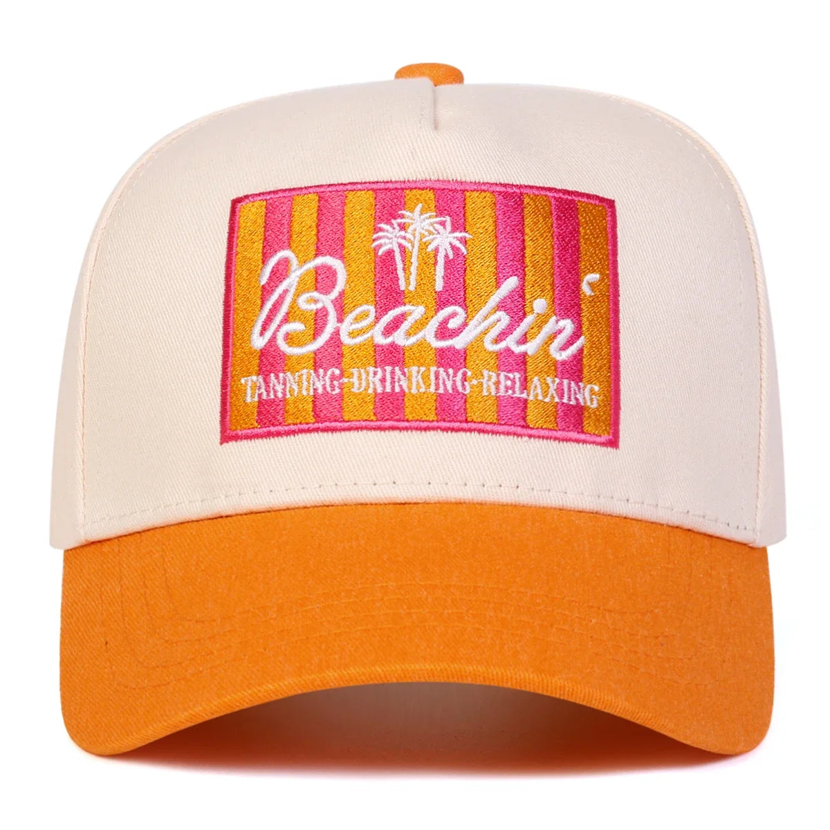 Beachin Embroidery Adjustable Outdoor Baseball Cap