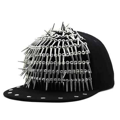 Luxury Rivet Punk Snapback Cap
