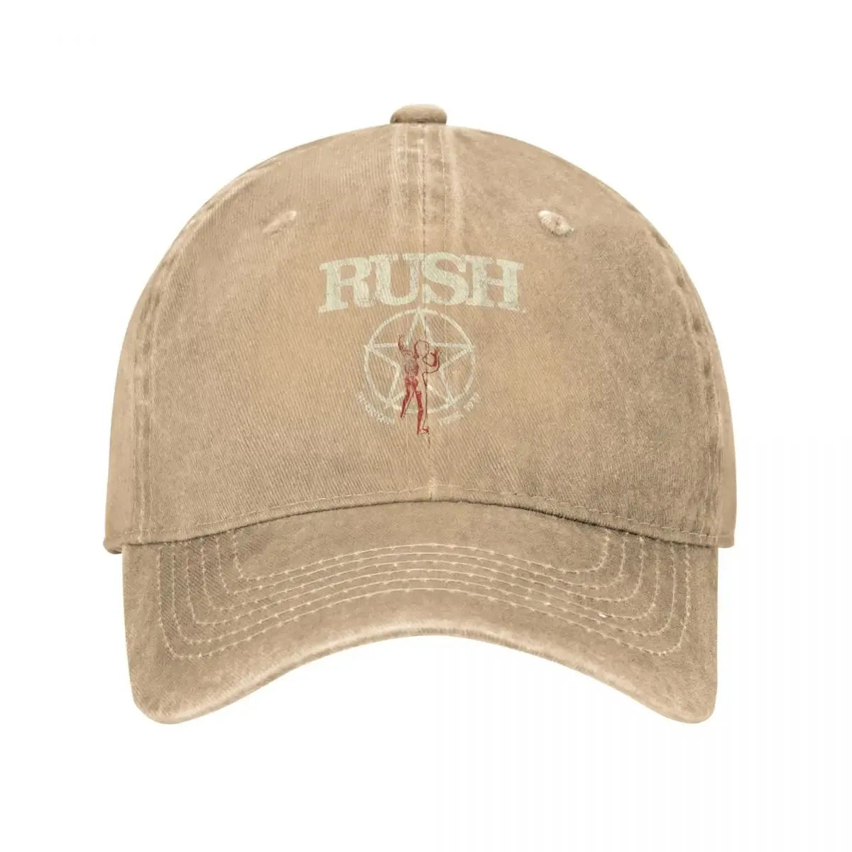 Rush Band Tattoo Style Washed Cotton Baseball Cap