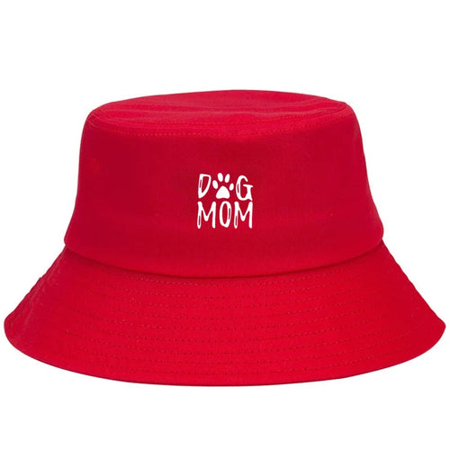 Dog Lover Print Cotton Bucket Hat