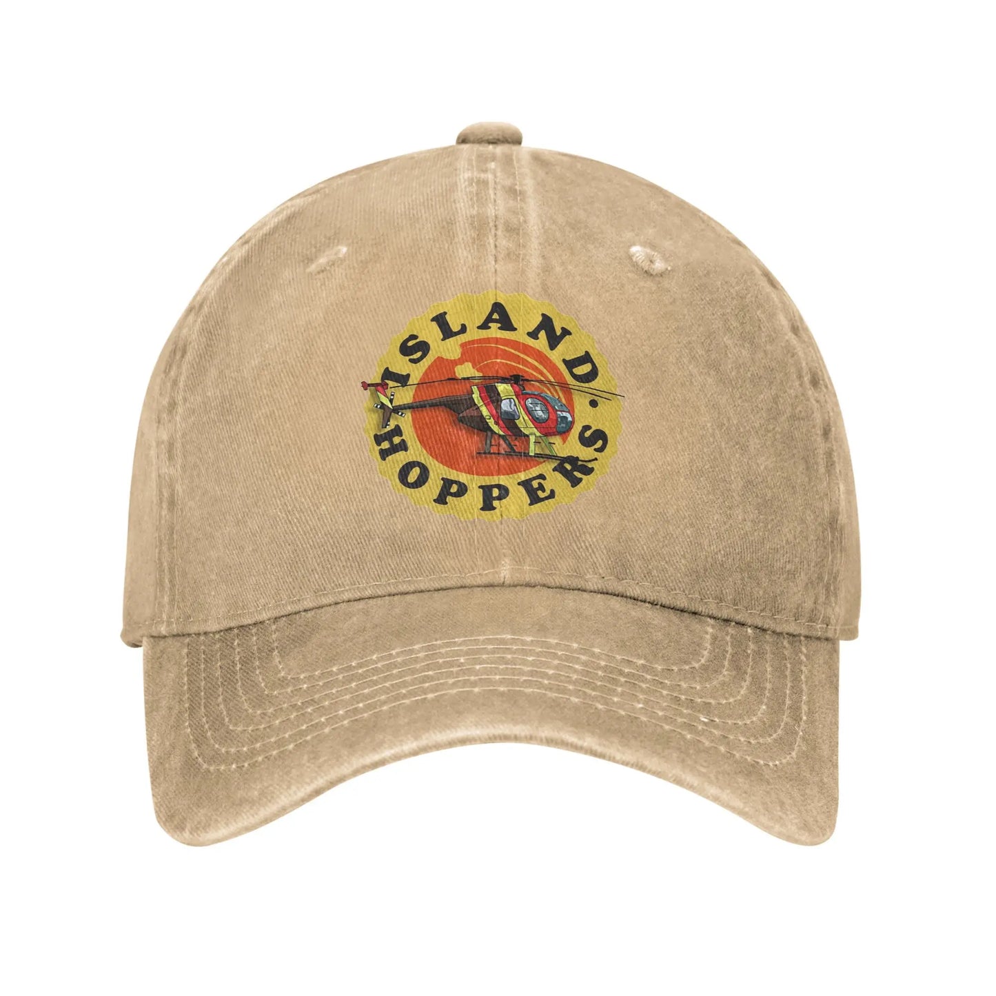Island Hoppers Magnum PI Distressed Baseball Cap