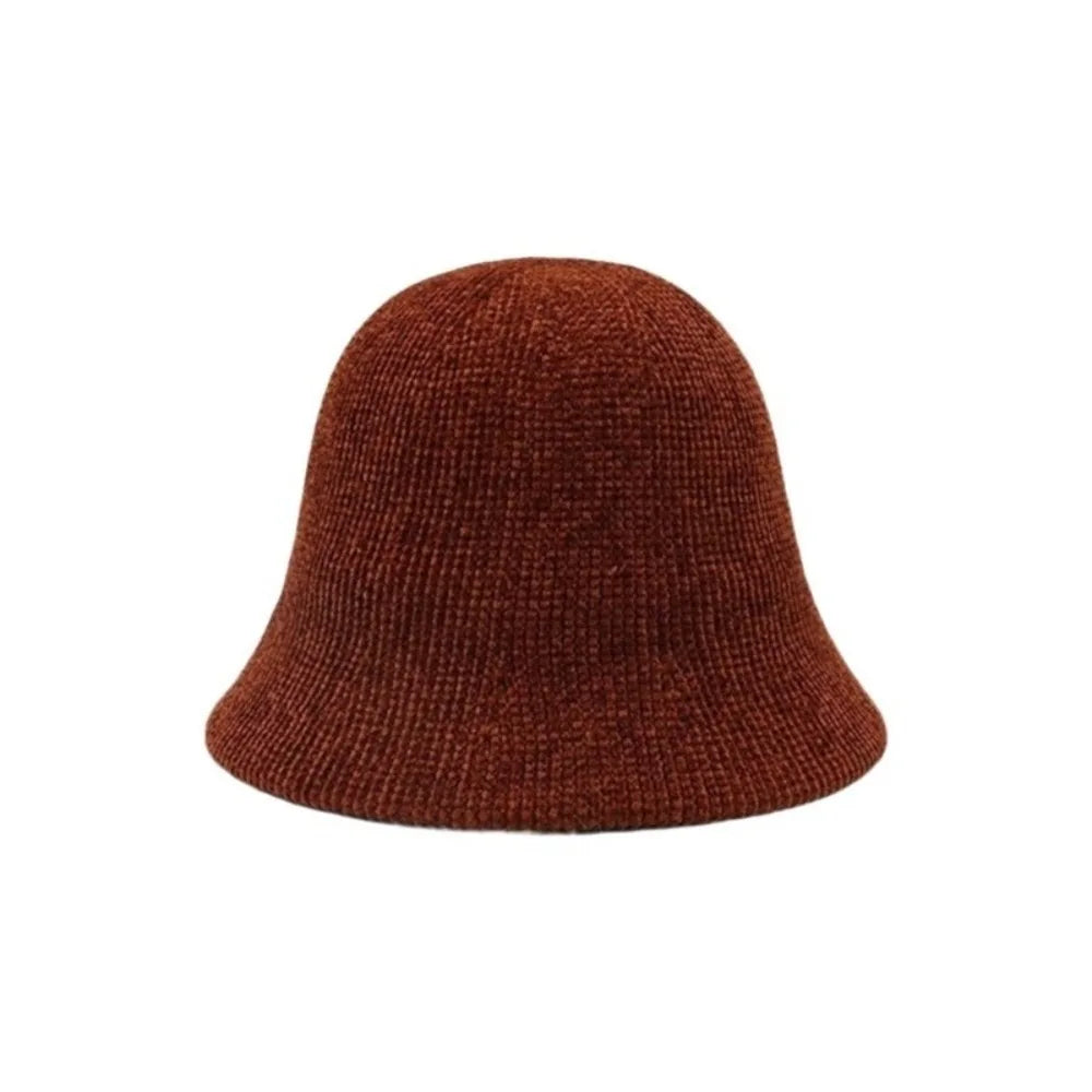 Chenille Knit Cold Proof Bucket Hat