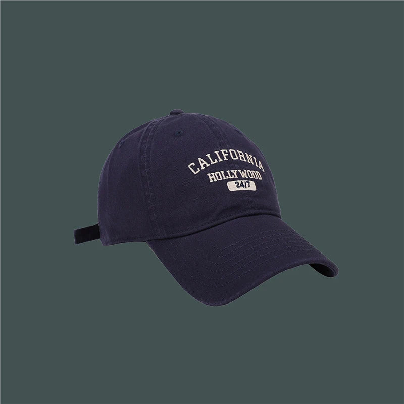 Retro Baseball Cap Unisex Letter Embroidery Hip Hop Summer