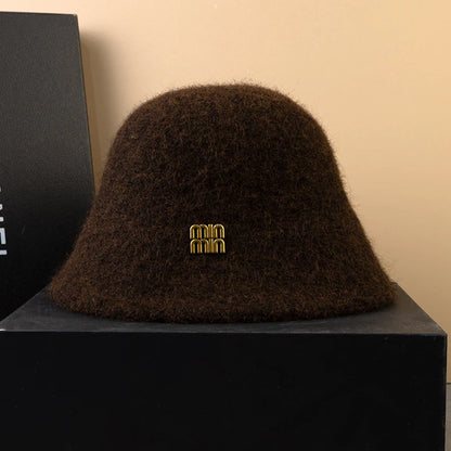 Luxury Fluffy Wool Winter Bucket Hat
