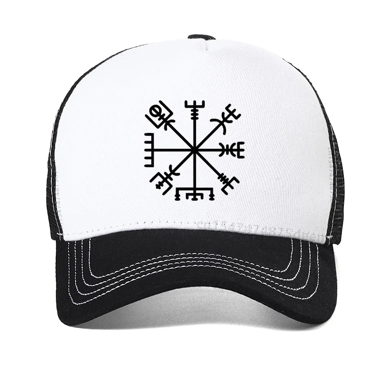 Viking Vegvisir Ragnar Lagertha Mesh Trucker Baseball Cap