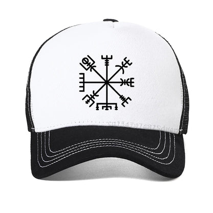 Viking Vegvisir Ragnar Lagertha Mesh Trucker Baseball Cap