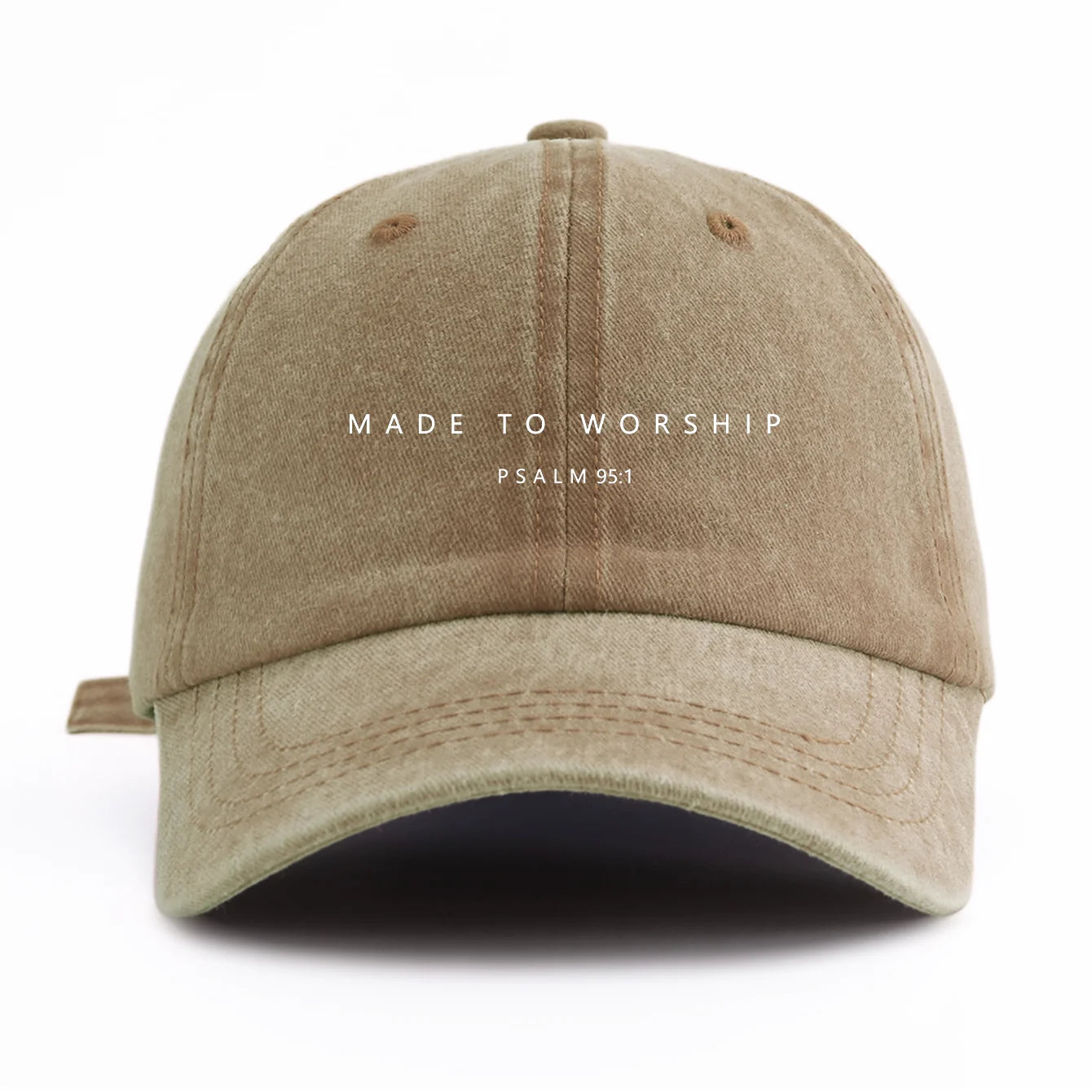 Made To Worship Washed Retro Baseball Cap