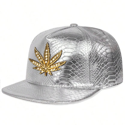 Unisex Diamond Maple Label Hip-hop Hats