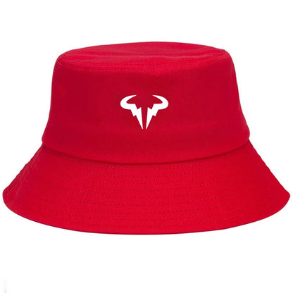Bull Horn Design Cotton Wide Brim Bucket Hat