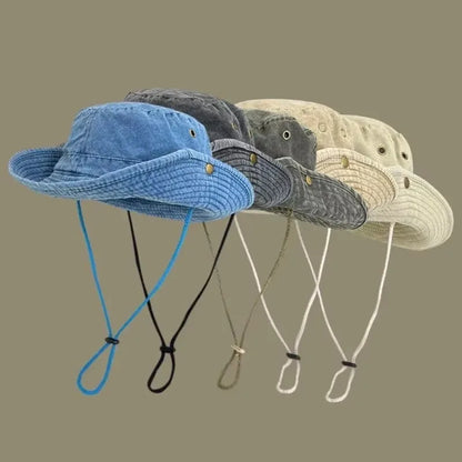 Blue Denim Cowboy Bucket Hat