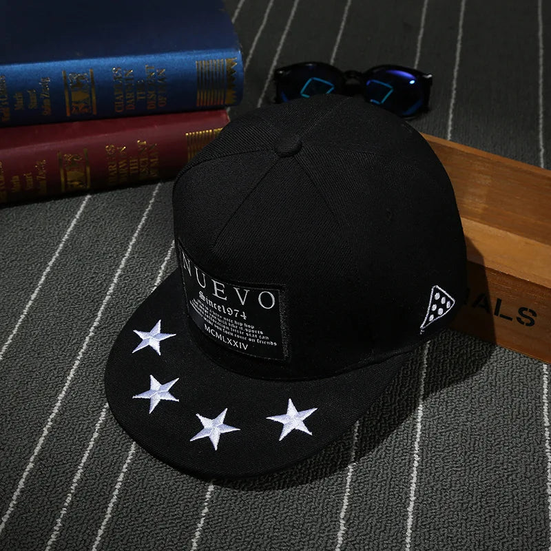 Classic Punk Hip Hop Cotton Snapback Cap