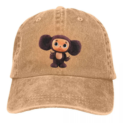 Cheburashka Cartoon Peaked Baseball Cap
