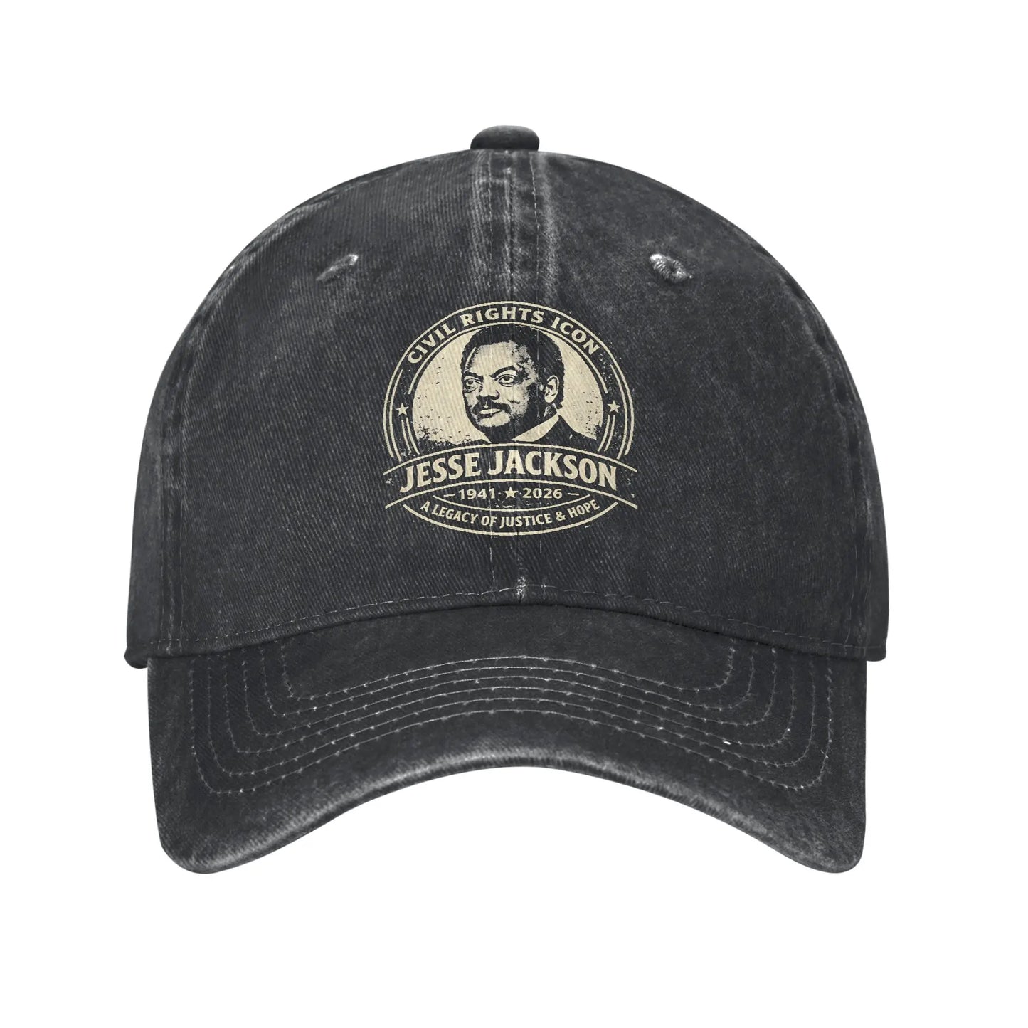 Jesse Jackson Washed Trucker Style Baseball Cap