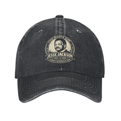 Jesse Jackson Washed Trucker Style Baseball Cap