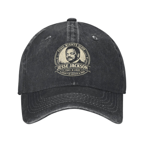 Jesse Jackson Washed Trucker Style Baseball Cap
