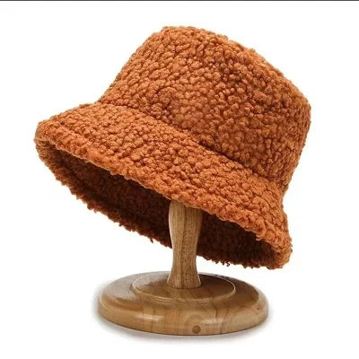 Lambswool Teddy Fleece Winter Bucket Hat