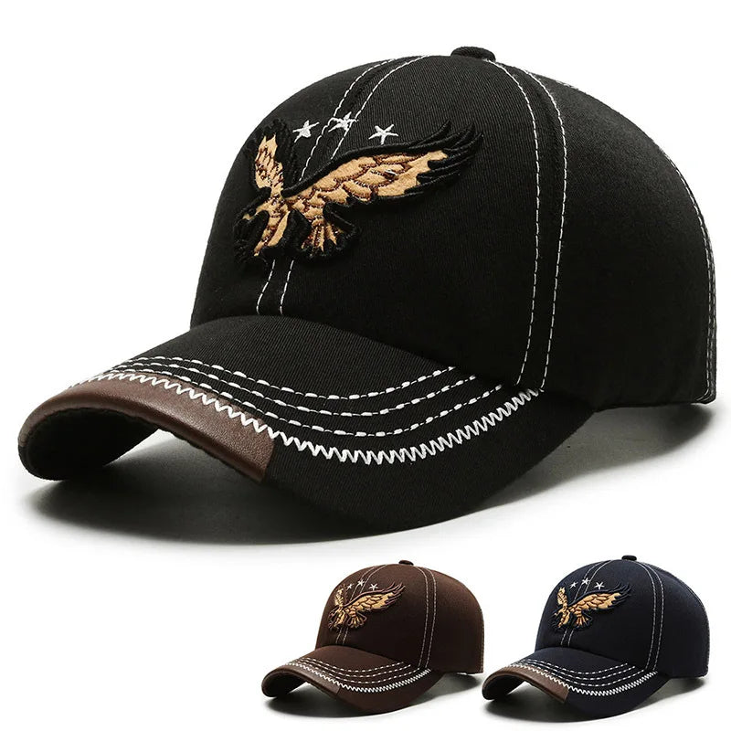 Eagle Embroidered Twill Casual Baseball Cap