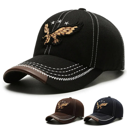 Eagle Embroidered Twill Casual Baseball Cap