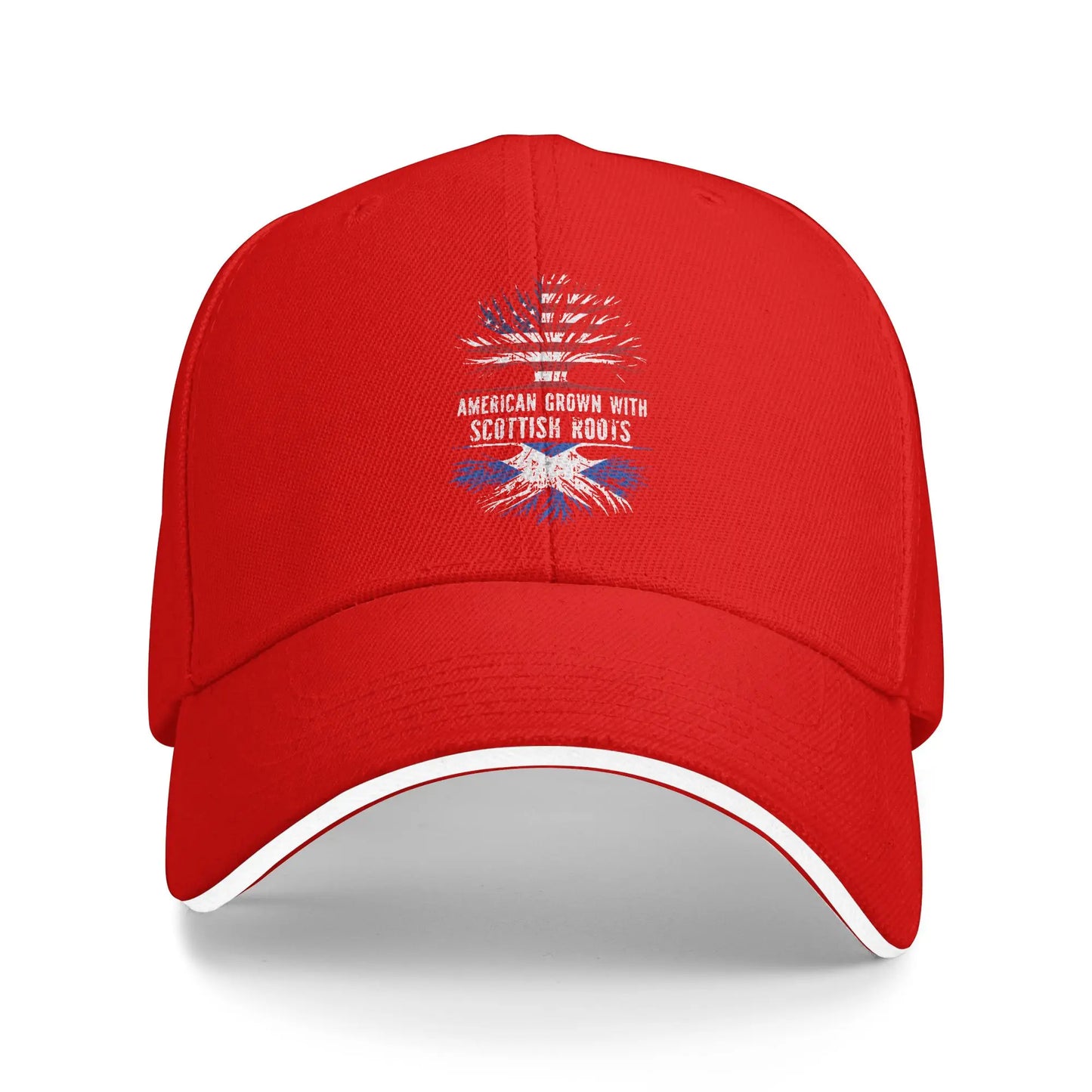 American Scottish Roots Flag Outdoor Baseball Cap