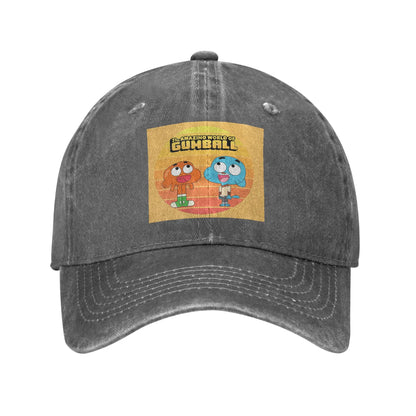 Amazing World Gumball Denim Snapback Baseball Cap