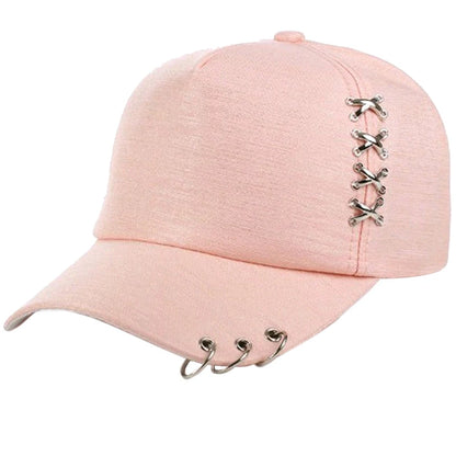 KPOP Piercing Ring Snapback Baseball Cap