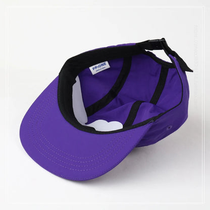 Flat Brim Embroidered Sun Protection Snapback Cap
