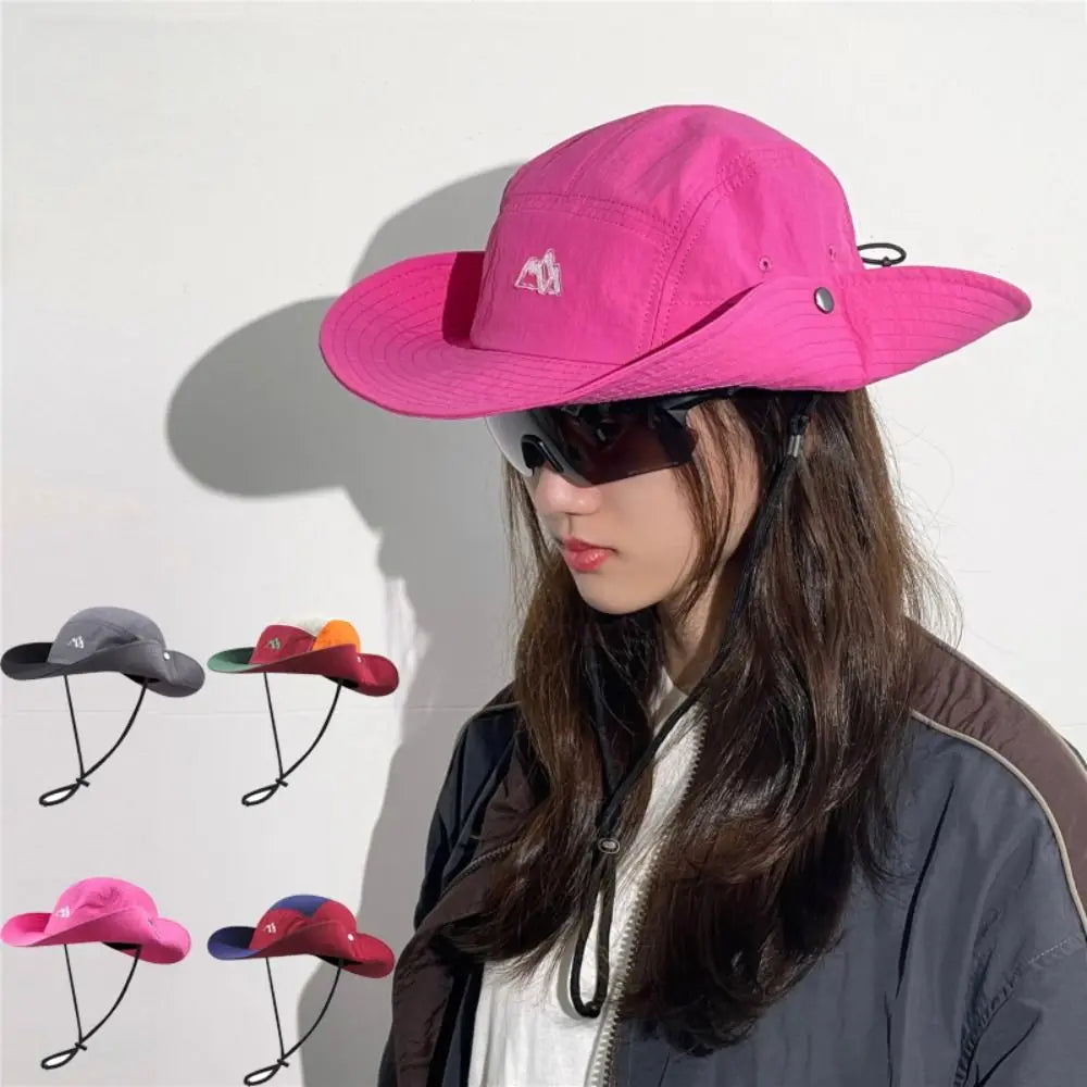 Color Block Quick-Dry Breathable Bucket Hat